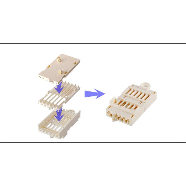 LBK-11 11 pôles connecteurs de lumière LED en plastique en blanc 400V 16A