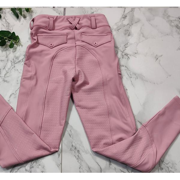 100cm - 175cm Pink Four Way Stretch Horse Riding Pants Leggings For Kids