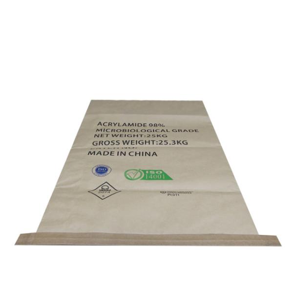 Kraft Moisture Proof Sewn Open Mouth Multiwall Paper Bags For Food