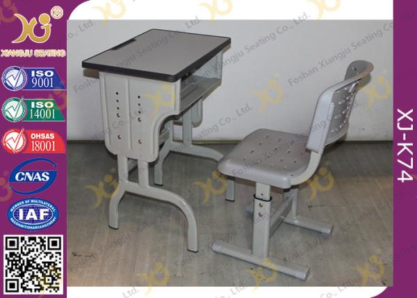 Durable School Desk And Chair for Kids Study , Plywood Desk Top With PVC Edge
