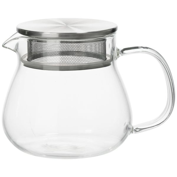 Dishwasher Safe Borosilicate Glass Teapot With Stainless Steel Infuser 500ml Capacity