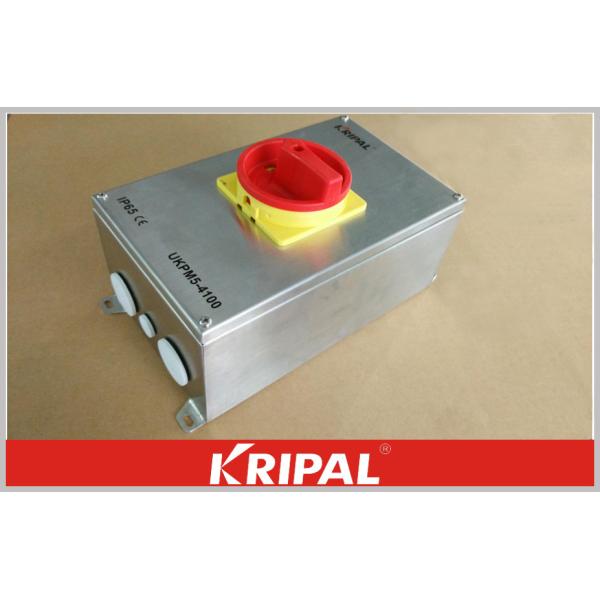 IP65 100A 4 Pole Stainless Steel Enclosed Multi Position Rotary Switch Disconnectors