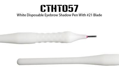 Pena descartável branca de Microblading/pena manual da tatuagem composição permanente durável