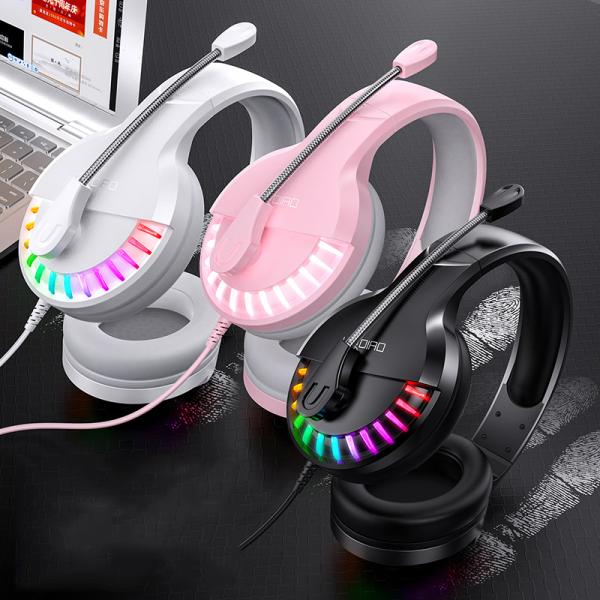 7.1 Звук окружающей среды Проводные компьютерные игровые наушники USB 5V Проводные игровые наушники