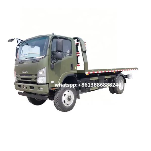 Isuzu 4x4  5-8 Tons Multifunction Plat Form Wrecker Body Tow Truck All-wheel Drive	 Roll Back  4wd Truck