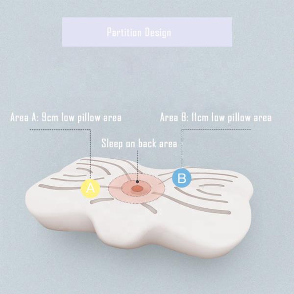 Tencel Outer Cover Memory Foam Neck Pillow for Pain Relief and Orthopedic Support