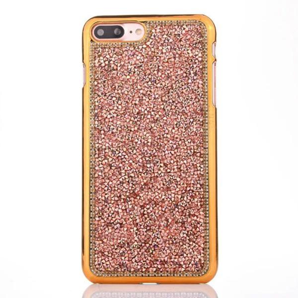 TPU Plating Glitter Jelly Color Pasted Back Cover Cell Phone Case For iPhone 7 6s Plus