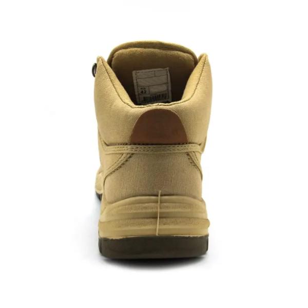 PU Sole Electrical Safety Shoes Yellow Canvas Steel Toe Shoes Industrial