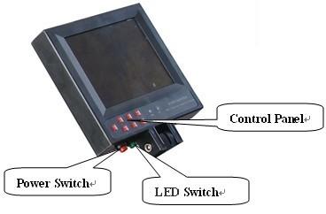 Portable 150° visível sob o sistema de vigilância do veículo com 5,6 painel LCD