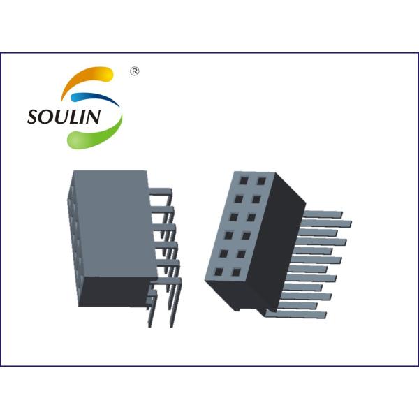 tipo de ángulo recto plástico del conector femenino H4.3 U del jefe de la echada de 2.0m m