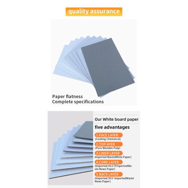 Class AAA Duplex Board Paper with Standard Thickness and Die Cut Neatly for Premium Packaging