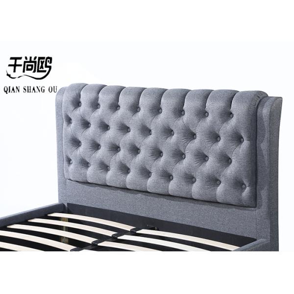 Solid Stylish Bed With Four Drawers Oversized Bedroom Soft