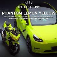 K118 Phantom Lemon Yellow TPU Color Car Paint Protection Film Best Vinyl Wrap Brand