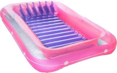 Inflatable Tanning Pool Lounger Float, Sun Tan Tub Sunbathing Raft Floatie Toys Water Filled Tanning Bed Mat