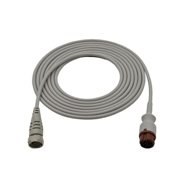 Mindray T5 Invasive Blood Pressure Cable , HP IBP Cable 4mm Diameter