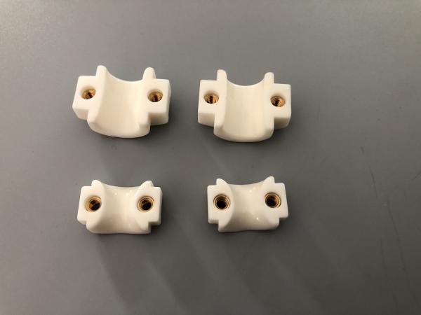 Small Size 99 alumina porcelain eye Threaded Porcelain Tube Textile Machine Porcelain Wheel