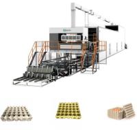 Machine de fabrication de plateaux à œufs rotatifs