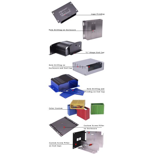 Blue Anodized Metal Fabrication Parts Extrusion Housing Non - Standard