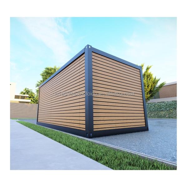 20ft Prefabricated Wooden House Steel Frame Tiny Home for Forest Residential Container Mobile Prefabricated Houses Sale