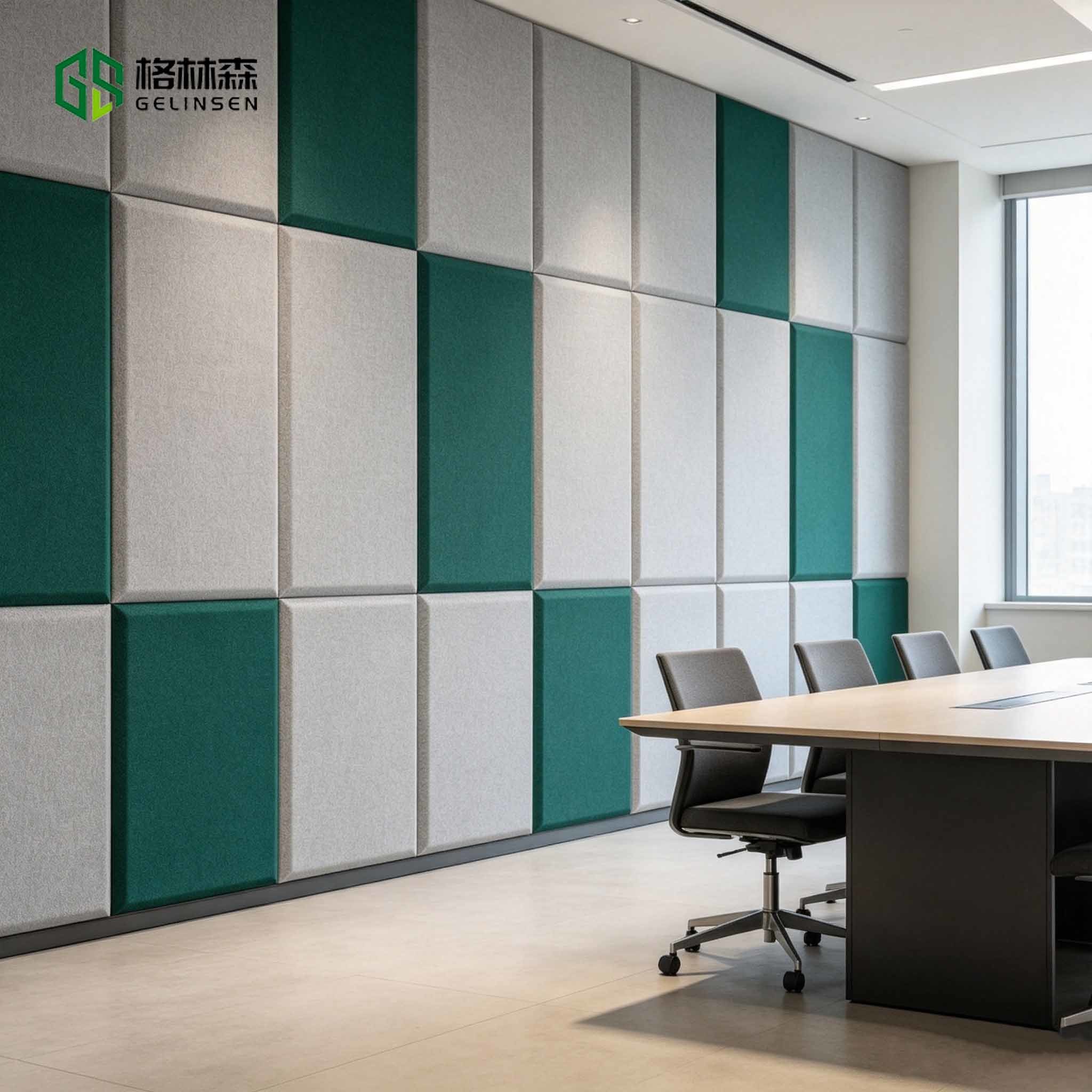 Fiberglass Acoustic Wall Panel 600*1200mm Noise Cancelling Treatment for Home Theater