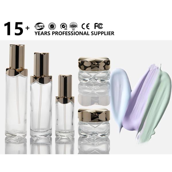 Крем для лица косметическая стеклянная бутылка эфирного масла бутылка 100 мл 150 мл с лосьонным насосом для упаковки косметики