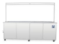 décapant aveugle ultrasonique du rideau 160L 1800W 28/40KHz avec le support de drain/cuve de rinçage