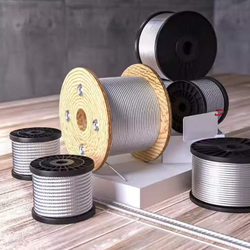 Galvanizing Treatment Wire Rope Sling 18mm 6x19 Steel Core For Marine Deck Cranes