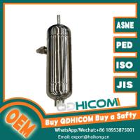 Durable Vertical Air Buffer Tank Carbon Steel for Manufacturing Systems PED Certified