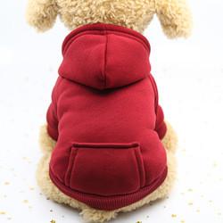 0.1kg Pets Wearing Clothes Blank Woven Logo Puppy Pet Fleece Plain