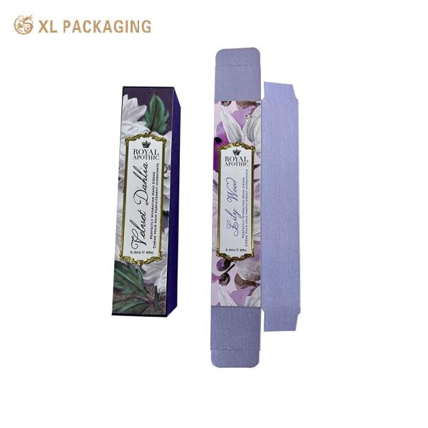 Logo personnalisé boîte d'emballage en papier pliable pour les cosmétiques maquillage soins de la peau