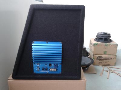 Carpet Finished Car Stereo Boombox Portable 10 Inch PP Cone With Amplifier