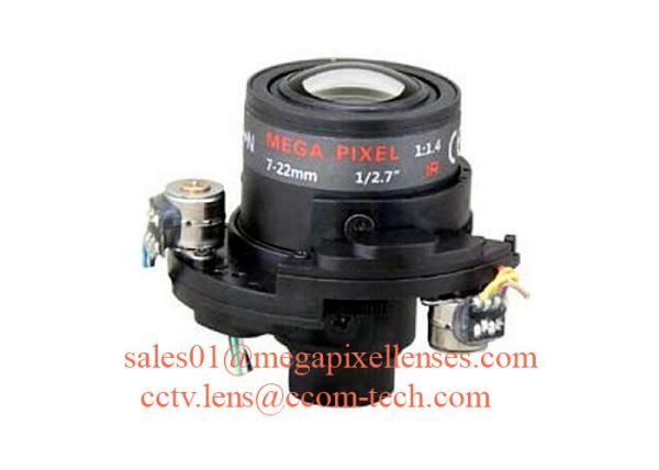 1/2.7 7-22mm F1.4 3MP Φ14/CS Mount Fixed/DC Auto/P-IRIS Manual/Motorized Zoom Vari-focal Lens