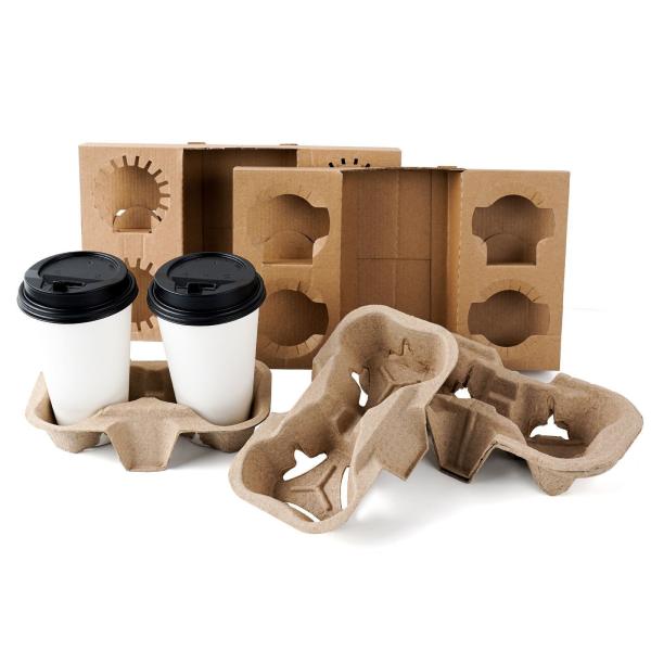 200*90*250 Customized Disposable Hot Drink Holder Coffee Paper Cup Takeout Cup Holder