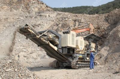 Móbil de pedra da maxila que esmaga plantas e planta de seleção para o processamento agregado
