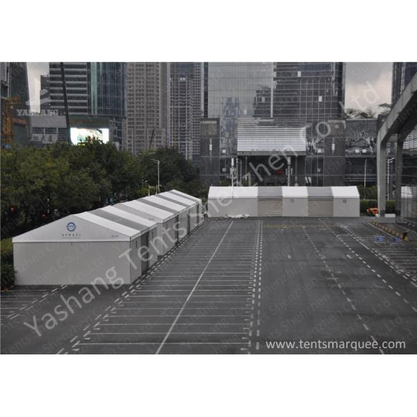Aluminum Alloy Frame Outdoor Exhibition Tents with Hard Wall and Electric Shutter Door