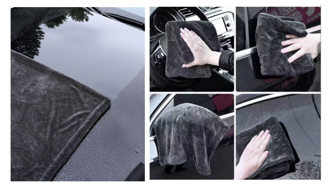 1200GSM Auto Detailing Cloth Streak Free Twisted Loop Drying Towel