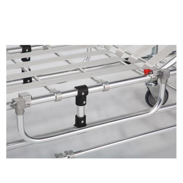 Ambulance 194cm 160Kg Patient Transport Trolley With IV Pole