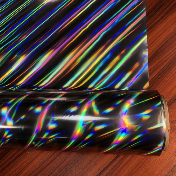 Transparency Opaque Metallized Plastic Film Customized Holographic Lamination Film