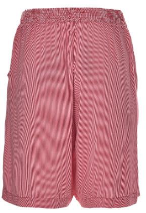 Warm Pink Ladies Corduroy Shorts , Womens Knee Length Trousers Smock Design