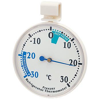 Mini Refrigerator Fridge Cooking Thermometer Set Silver / White With Hook