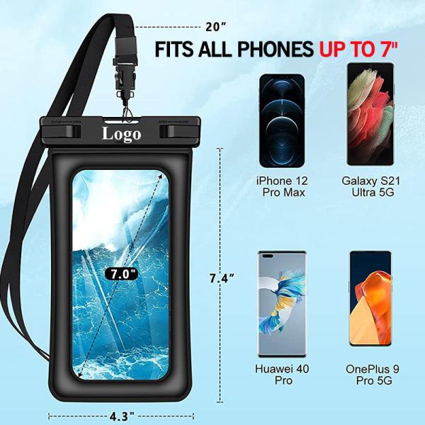 Colorful Waterproof Cell Phone Pouch Waterproof Phone Case Bag Universal PVC TPU