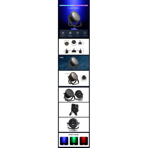 Par54 RGBW RGBW 4in1 dmx512 управление dj сцены светодиоды 54*3w