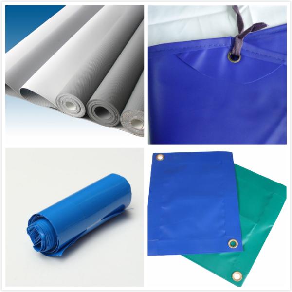 Polyester PVC Tarpaulin Fabric Used For Truck And Side PVC Curtain