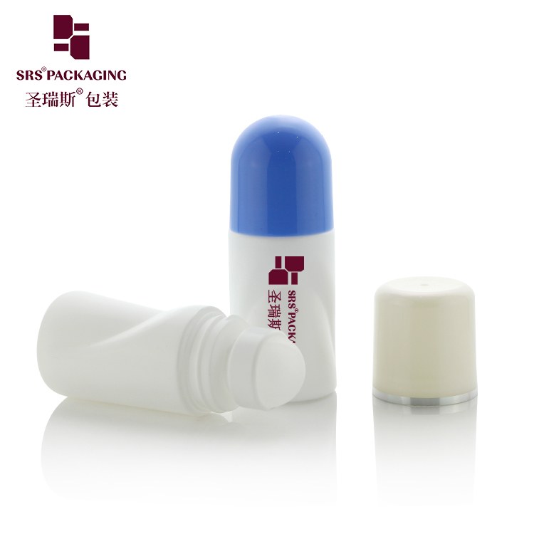 Wholesale 50ml Round Cylinder Plastic Roller Bottle Empty Roll‑on Container For Perfume Body Oil