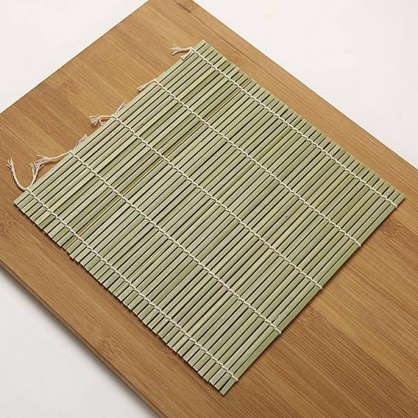 Natural Green Color Disposable Bamboo Sushi Roll Mat Handmade Sets