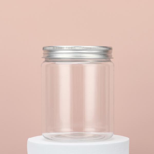 Containers en pot en plastique imprimés avec logo personnalisable avec couvercle