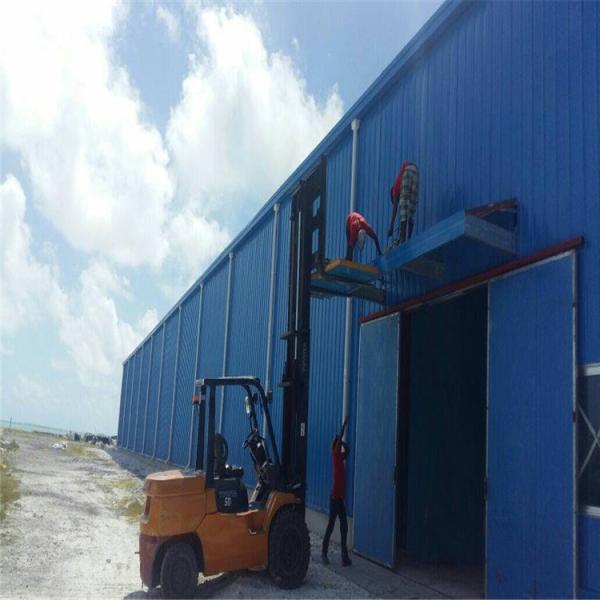 Hot Dipped Galvanized Purlin Steel Frame Warehouse Offering Steel Sheet Roof Cladding and Long Lasting Storage Facility