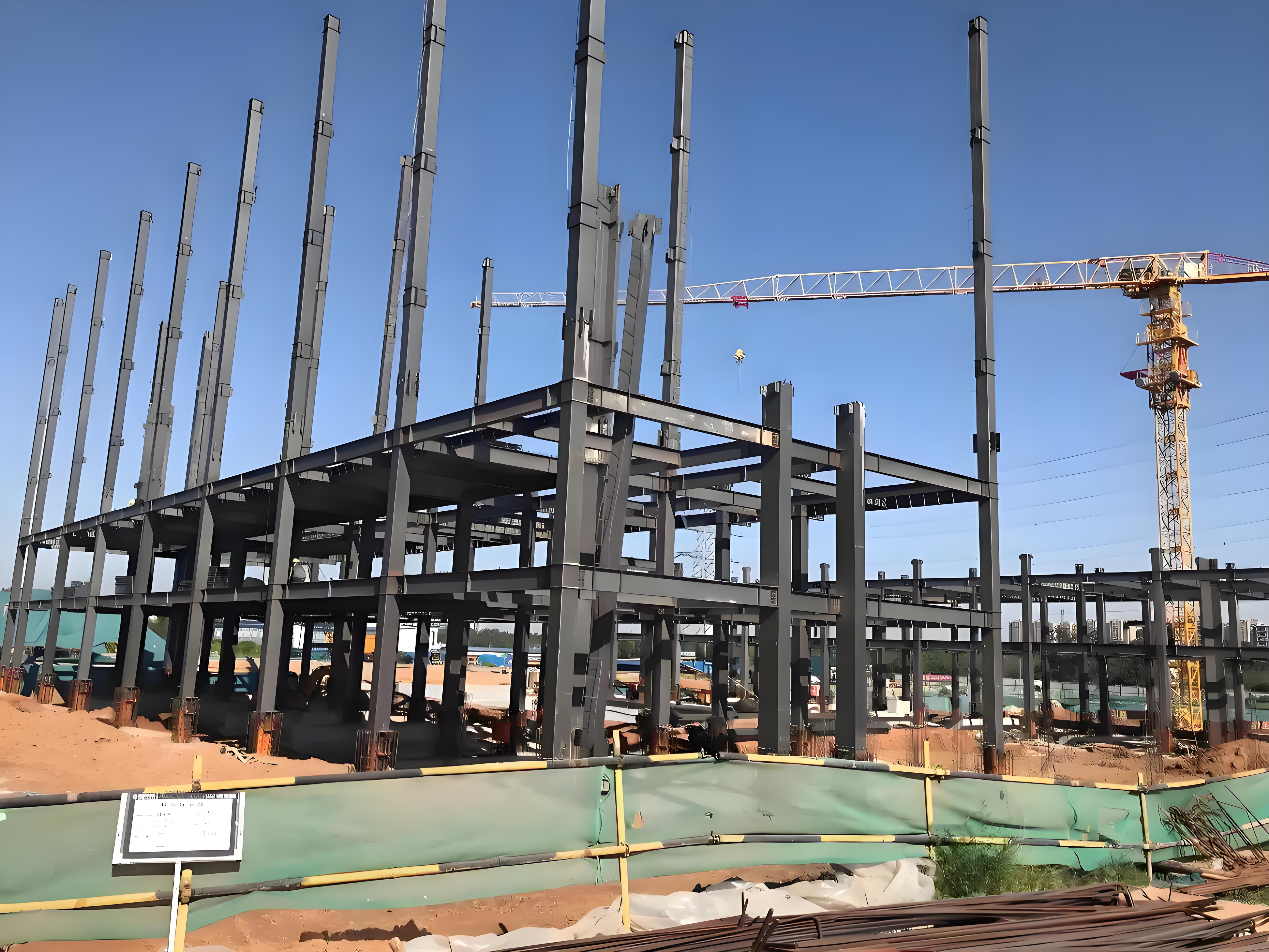 Q355 Anti Corrosion Metal Workshop Garage Steel Plant Structure Quick Installation