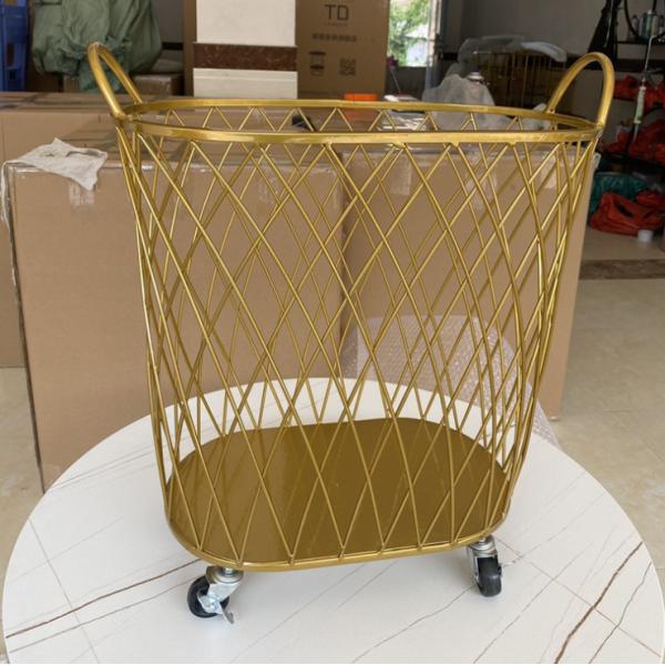 Nordic Rustproof H42.5CM Steel Laundry Basket