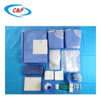 fournitures médicales ensemble de drap d' angiographie jetable avec serviette bleue